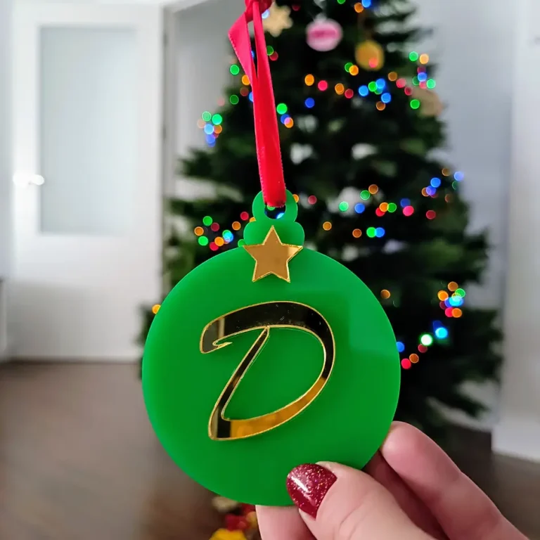 Loví Personalizaciones - Bola de Navidad Personalizada en Acrílico 2 capas