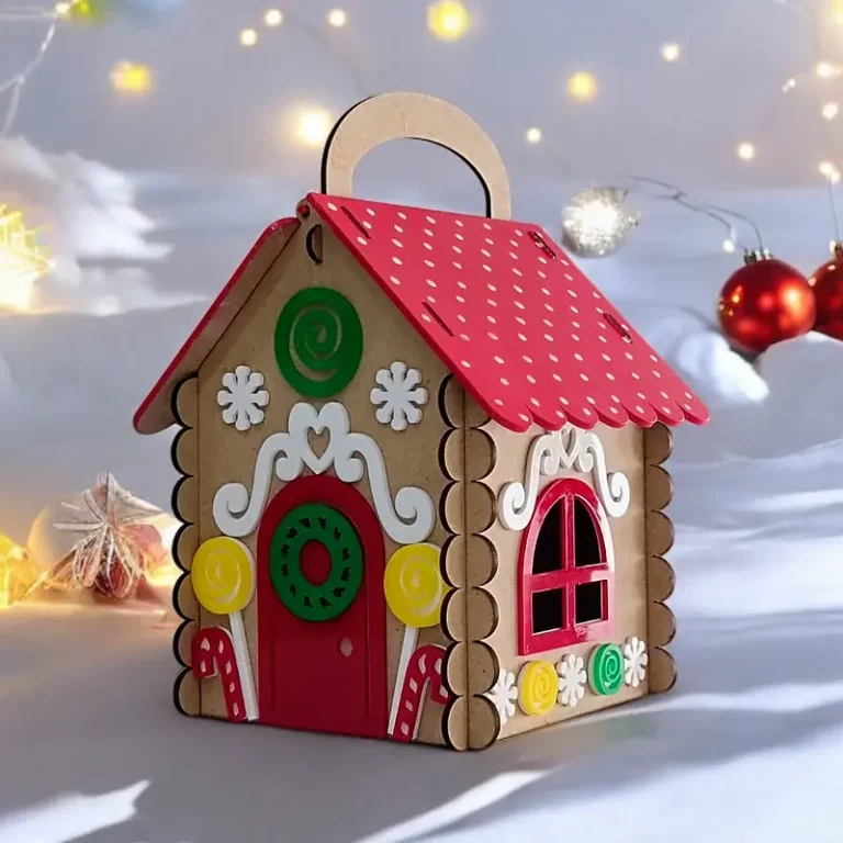 Loví Personalizaciones - Casita de Jengibre Corte Láser