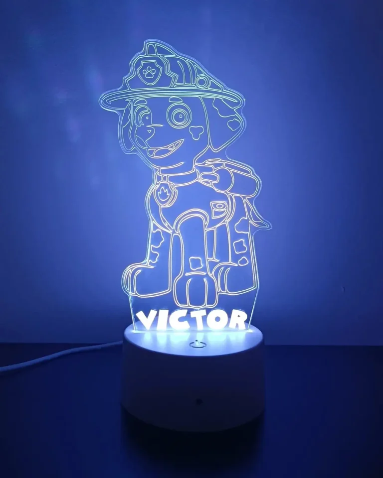 Loví Personalizaciones - Lámpara Led Acrílico Multicolor personalizada de Marshall