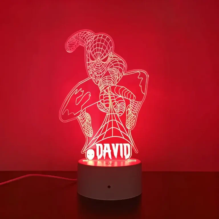 Loví Personalizaciones - Lámpara Led Acrílico Multicolor personalizada de Spider - Man