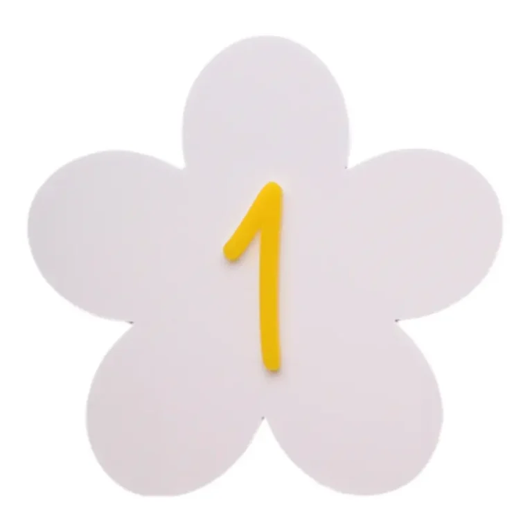 Loví Personalizaciones - Natalicio en forma de margarita