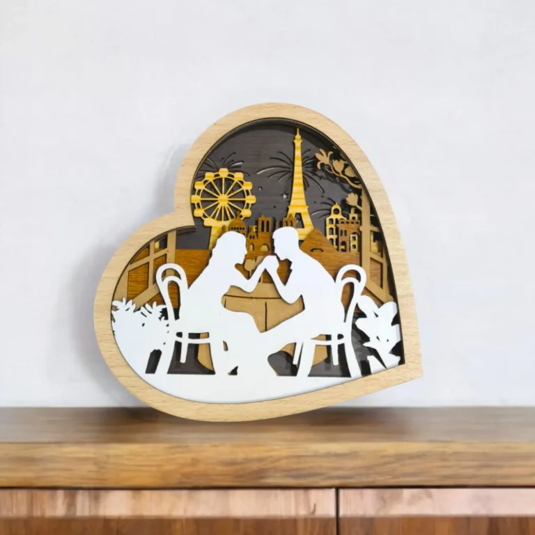 Loví Personalizaciones - Regalo San Valentín Corazón escena París